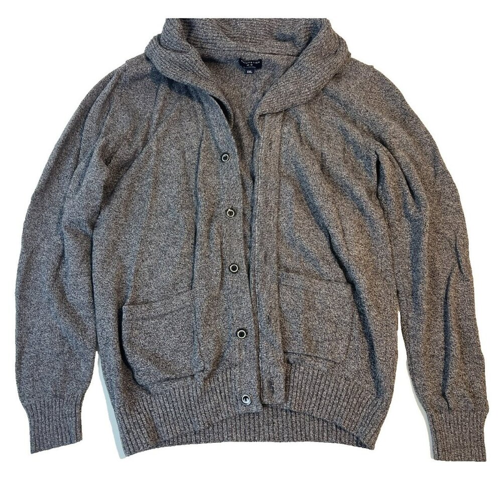 Matchstick Women's Grey Long Sleeve Open Front With Buttons Cardigan Size XXL